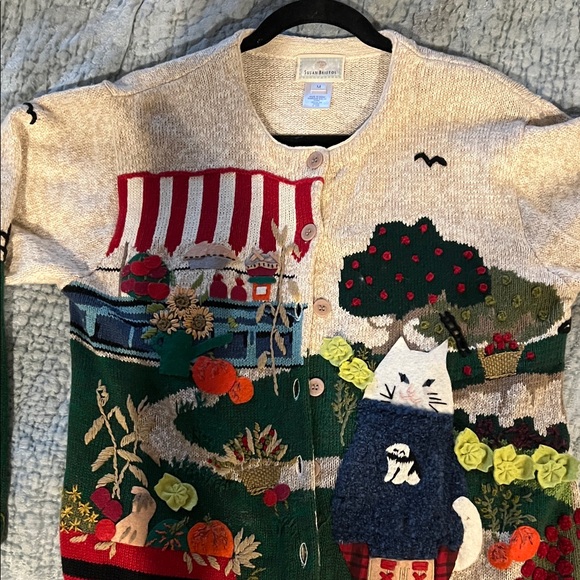 Susan Bristol Sweaters - Vintage Harvest embroidered Sweater! So cute , never worn.